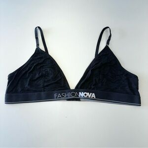 🛍️4 for 20$ / Fashion Nova Bralette / Black / 1X